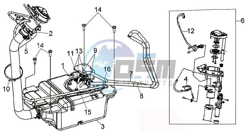 FUEL TANK - FUEL CUT