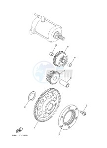 YXM700E YXM700PHF VIKING EPS HUNTER (1XPL) drawing STARTER CLUTCH