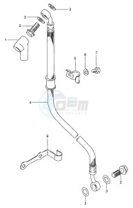 GN125 (E1) drawing BRAKE HOSE