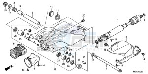 VFR1200XF CrossTourer - VFR1200X 2ED - (2ED) drawing SWINGARM