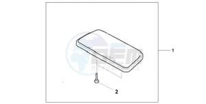 GL18009 France - (F / AB CMF NAV) drawing TRUNK VANITY MIRR