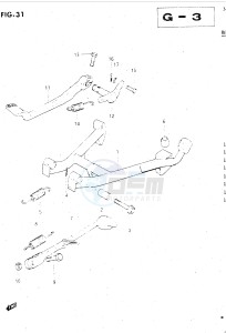 GSX500E (E39) drawing STAND