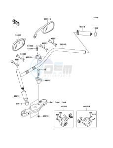 VN1600 CLASSIC TOURER VN1600-D1H GB XX (EU ME A(FRICA) drawing Handlebar