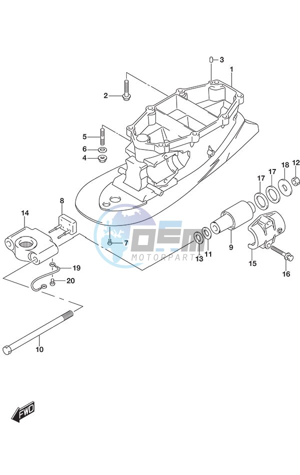 Drive Shaft Housing w/Transom (L)