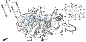 NSR50R drawing CRANKCASE/OIL PUMP