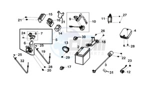 CRUISYM 300 (L8) EU drawing ELECTRIC PARTS