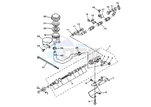 XVS DRAG STAR 1100 drawing REAR MASTER CYLINDER