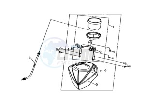 QUAD LANDER 300SL drawing DASHBOARD / SPEEDOMETER CABLE / WIRING HARNASS