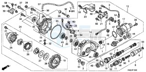 TRX500FAB drawing FRONT FINAL GEAR