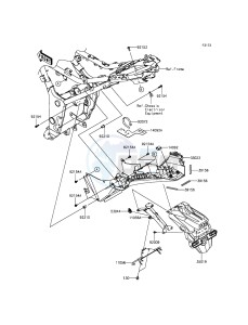 NINJA_300_ABS EX300BFFA XX (EU ME A(FRICA) drawing Rear Fender(s)