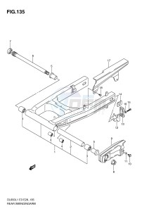 DL650 (E3) V-Strom drawing REAR SWINGING ARM