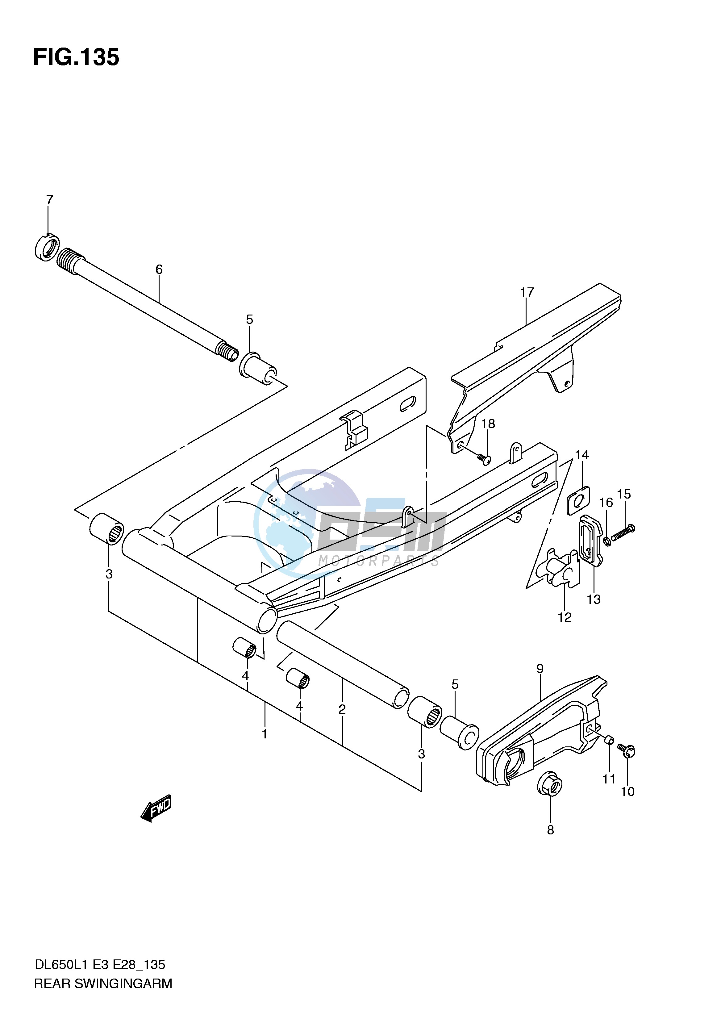 REAR SWINGING ARM