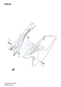 DR-Z125 EU drawing FRAME COVER