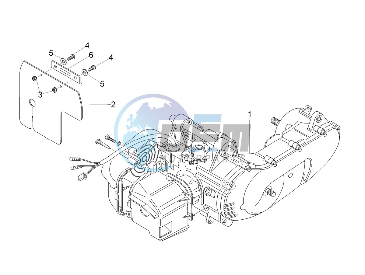 Engine-Completing part-Lever