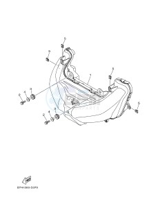 YP400RA EVOLIS 400 ABS (BL12) drawing HEADLIGHT