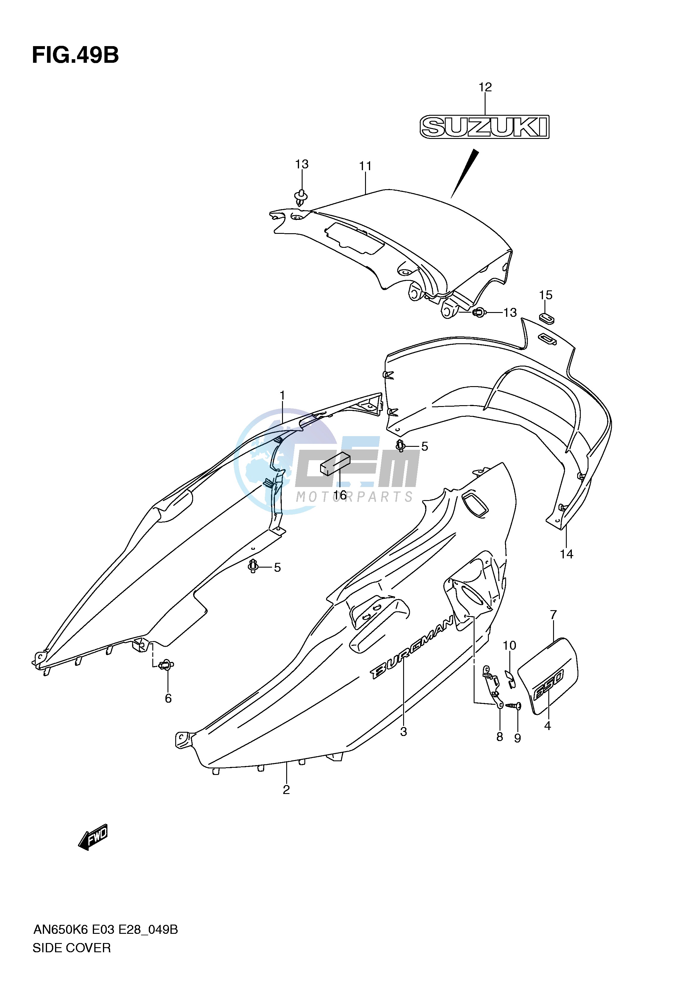 SIDE COVER (AN650L0)