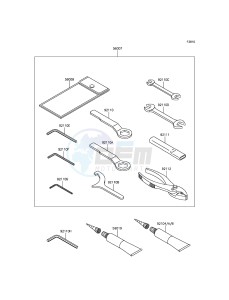 VULCAN S ABS EN650BGF XX (EU ME A(FRICA) drawing Owner's Tools