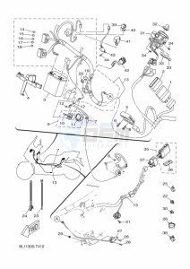 GPD125-A NMAX 125 (BAL7) drawing STEERING HANDLE & CABLE