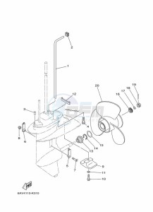 FT9-9LEX drawing LOWER-CASING-x-DRIVE-2