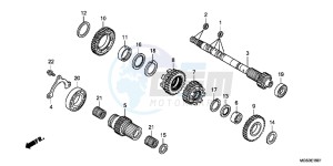 NC700XDD NC700X Dual Cluth ABS 2ED - (2ED) drawing TRANSMISSION (NC700XD) (MAINSHAFT)