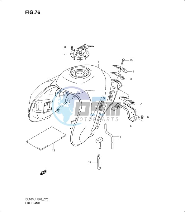 FUEL TANK (DL650L1 E24)