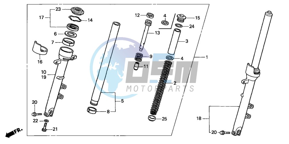 FRONT FORK (CB600F2/F22/3/4)