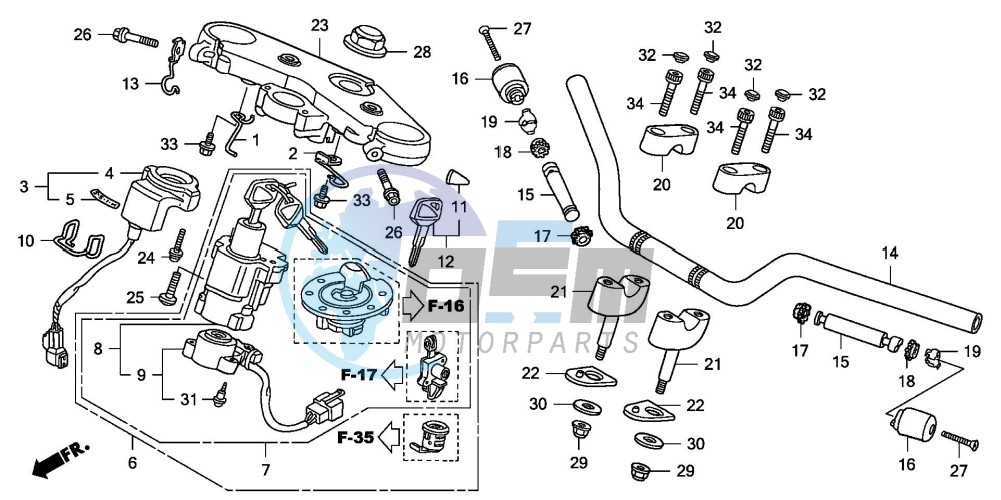 HANDLE PIPE/TOP BRIDGE