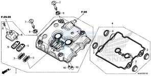 CB500F Europe Direct - (ED) drawing CYLINDER HEAD COVER