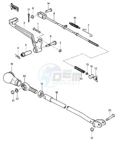 KDX 250 A [KDX250] (A1) [KDX250] drawing BRAKE PEDAL_TORQUE LINK