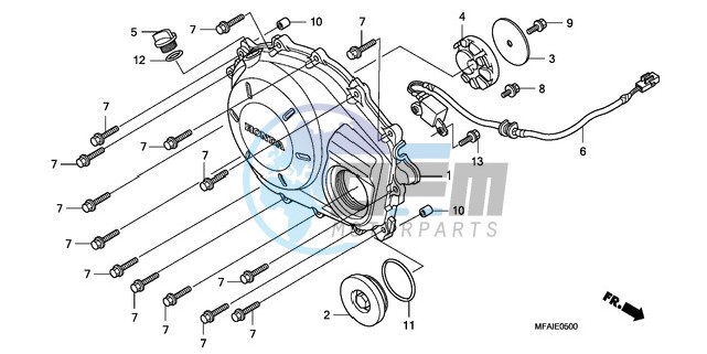 RIGHT CRANKCASE COVER