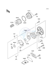 ELIMINATOR 125 BN125A6F GB XX (EU ME A(FRICA) drawing Oil Pump