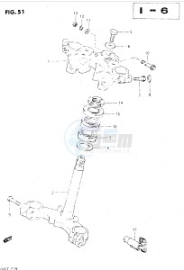 GSX500E (E39) drawing STEERING STEM (GSX500ESE ESF)