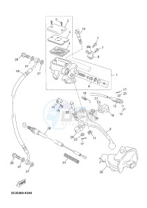 YN50FMU NEO'S 4 (B261 B261) drawing FRONT MASTER CYLINDER