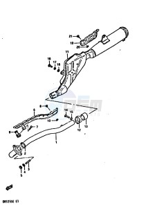 DR125S (E2) drawing MUFFLER