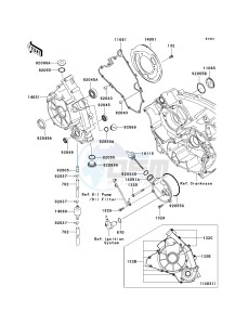 KVF 750 E [BRUTE FORCE 750 4X4I NRA OUTDOORS] (E8F-E9FA) E9FA drawing ENGINE COVER-- S- -