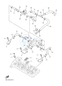 FJR1300AE FJR1300AS (1MD4 1MD5) drawing AIR INDUCTION SYSTEM