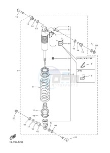 YZ450F (B111 B112 B113 B114) drawing REAR SUSPENSION