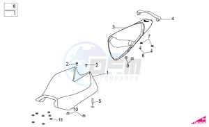 RSV 4 1000 APRC R ABS USA drawing Saddle