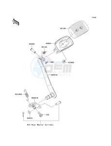 VN 1600 D [VULCAN 1600 NOMAD] (D6F-D8FA) D8FA drawing BRAKE PEDAL_TORQUE LINK