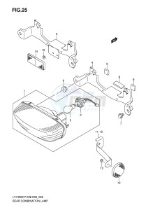 LT-F250 (E28-E33) drawing REAR COMBINATION