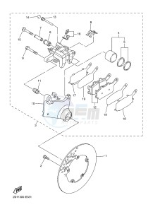 FZ1-S FZ1 FAZER 1000 (2DV1) drawing REAR BRAKE CALIPER