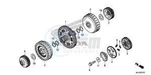 NC700SDE NC700SD 2ED - (2ED) drawing CLUTCH (NC700SD/ 750SD)