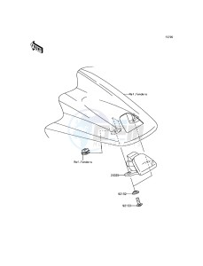 KLX450R KLX450AHF EU drawing Taillight(s)