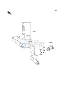 KX65 KX65A6F EU drawing Brake Pedal