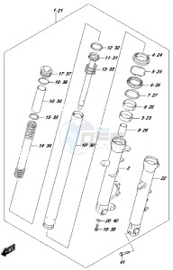 DL650 drawing FRONT FORK DAMPER (DL650XAL7 E21)