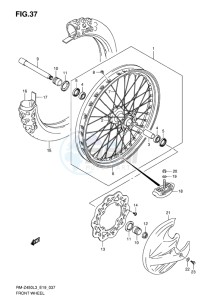 RM-Z450 EU drawing FRONT WHEEL