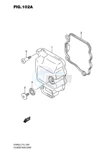 UH200 ABS BURGMAN EU drawing CYLINDER HEAD COVER