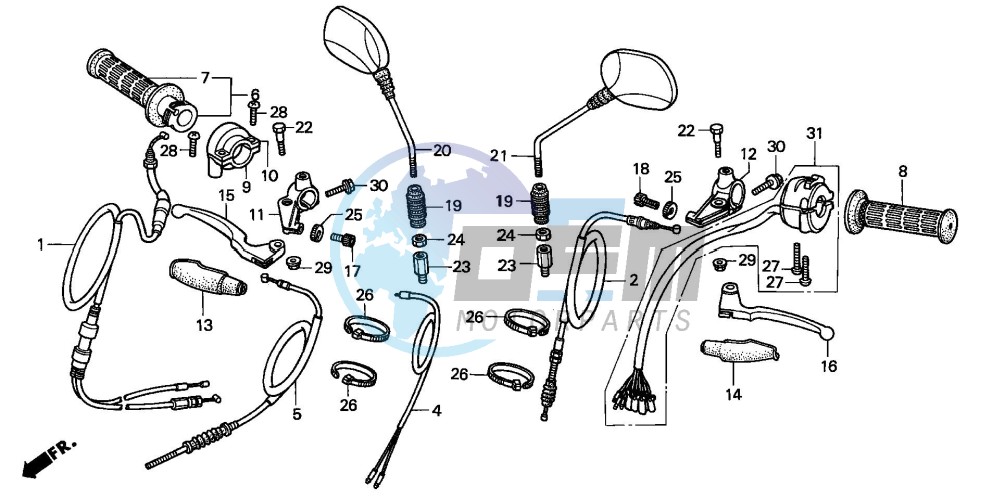 HANDLE LEVER/SWITCH/CABLE (1)