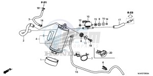 CBR500R England - (3ED) drawing CANISTER