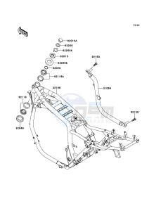 ZRX1200R ZR1200A6F FR GB XX (EU ME A(FRICA) drawing Frame